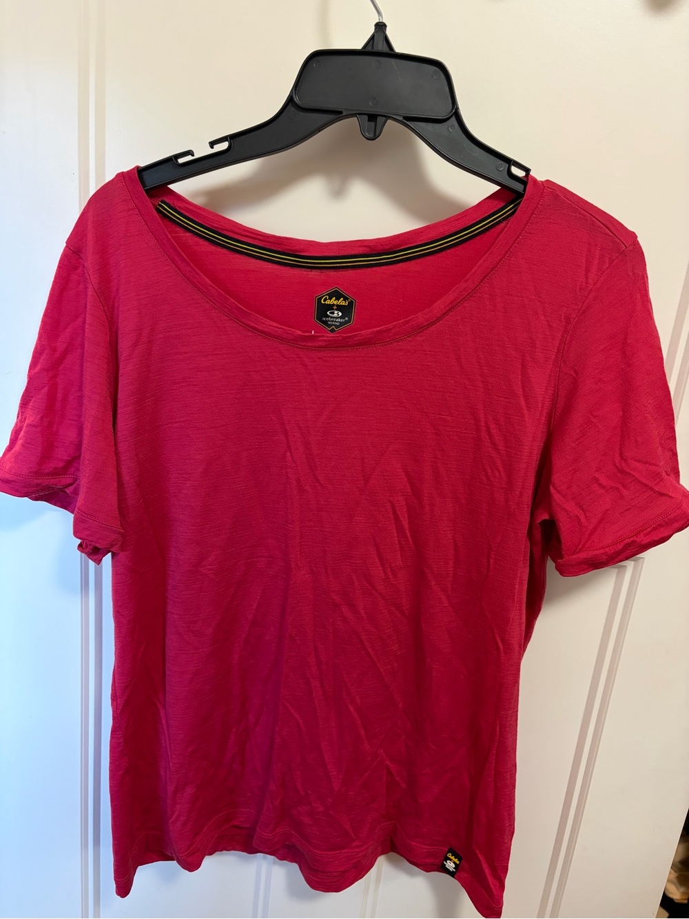 Cabela's Women's Short Sleeve Scoop Neck Tee - Hot Pink